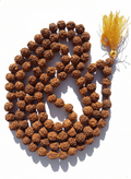 5 Mukhi Rudraksha Mala – Authentic 108 Bead Sacred Mala