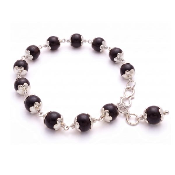 Silver Ebony Bracelet