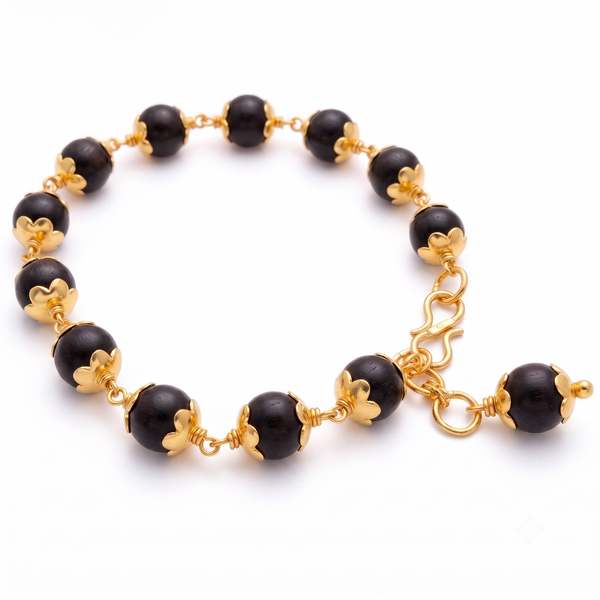 gold plated Ebony bracelet