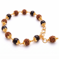 Rudraksha and Ebony Bracelet