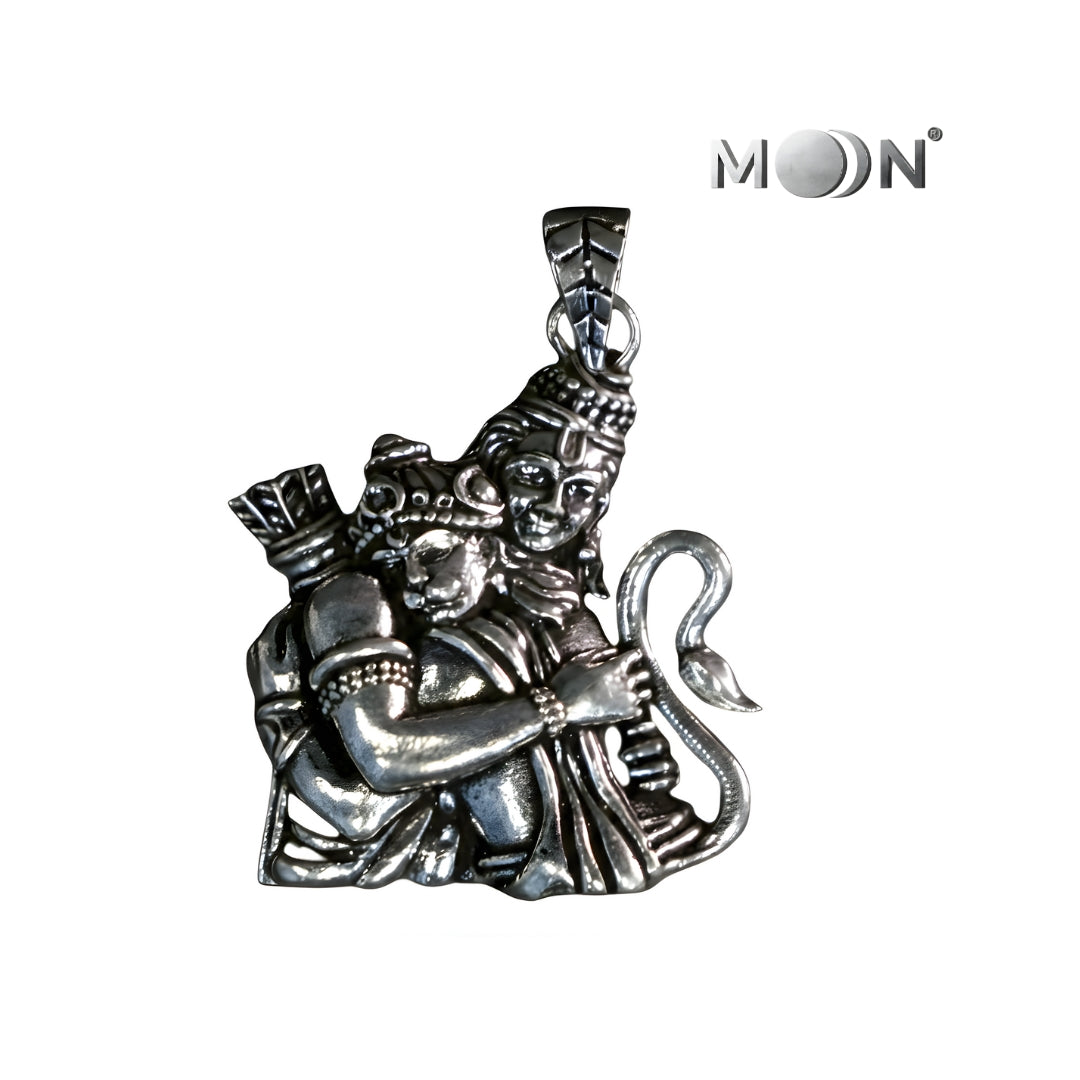 Pendant Hanuman &Ram Pure Silver
